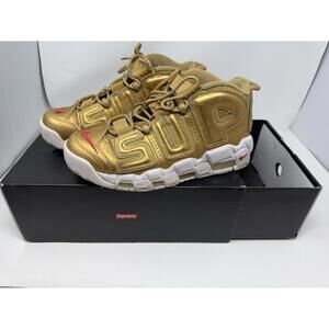 Nike Air More Uptempo x Supreme Suptempo Gold 902290 700 Men's Size 8